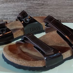 Birkenstocks Birki's Brown Patent Leather